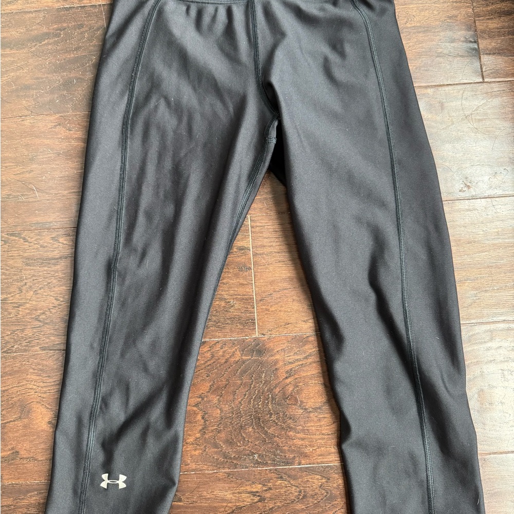 Under Armour Compression Jet Black Athletic Leggings